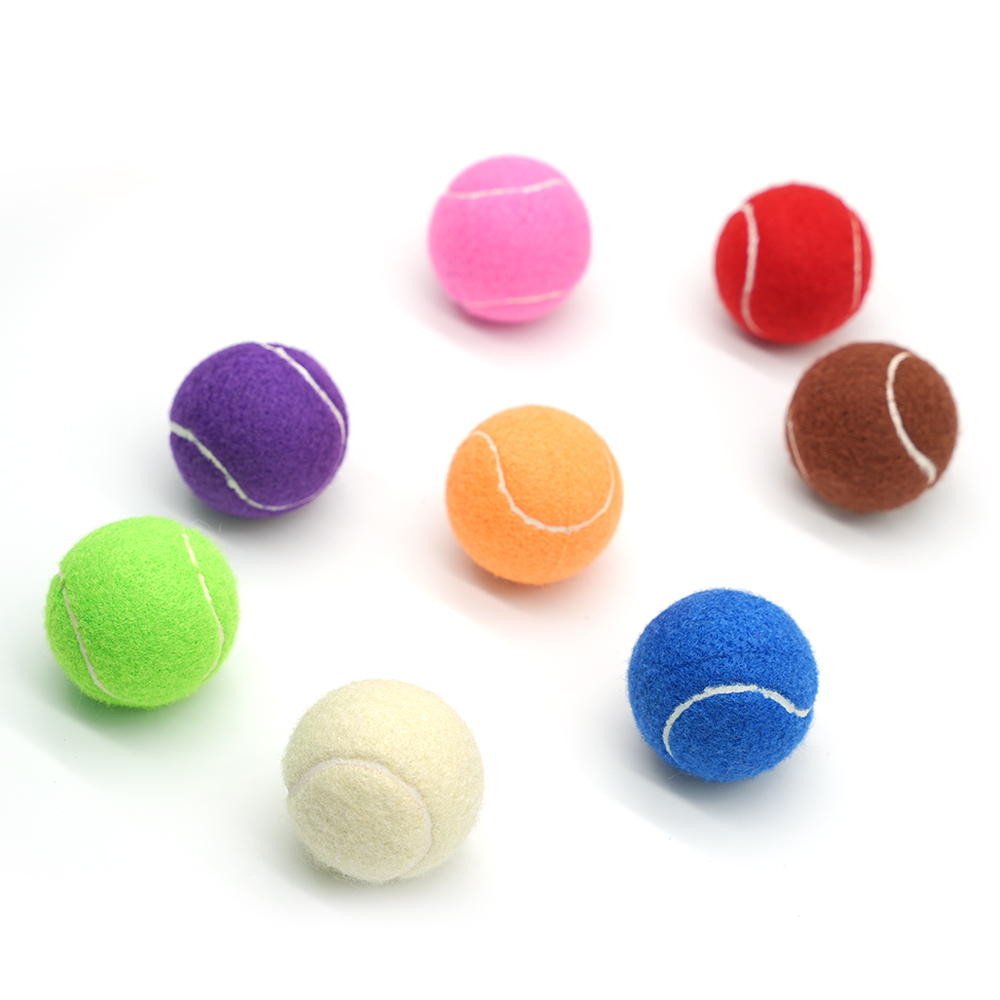 Colorful tennis balls