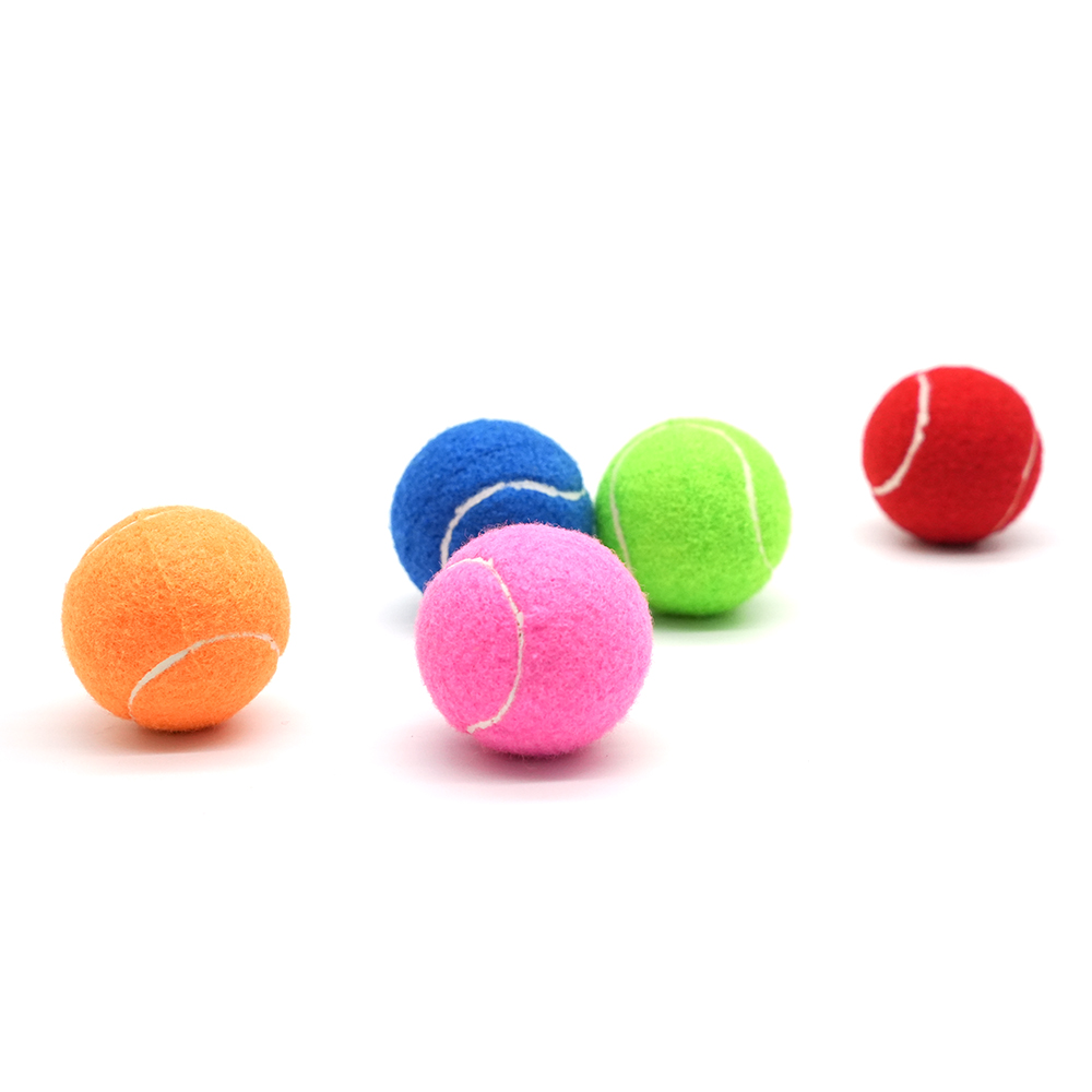 Colorful tennis balls