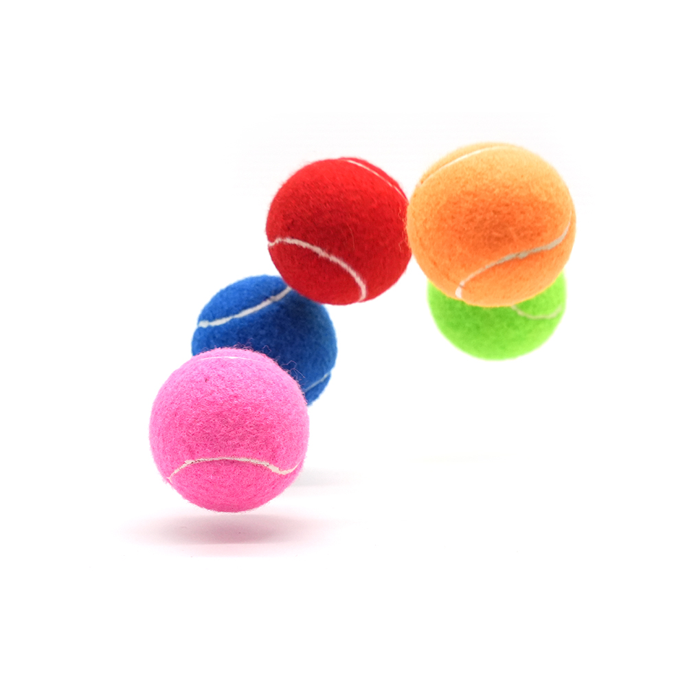 Colorful tennis balls