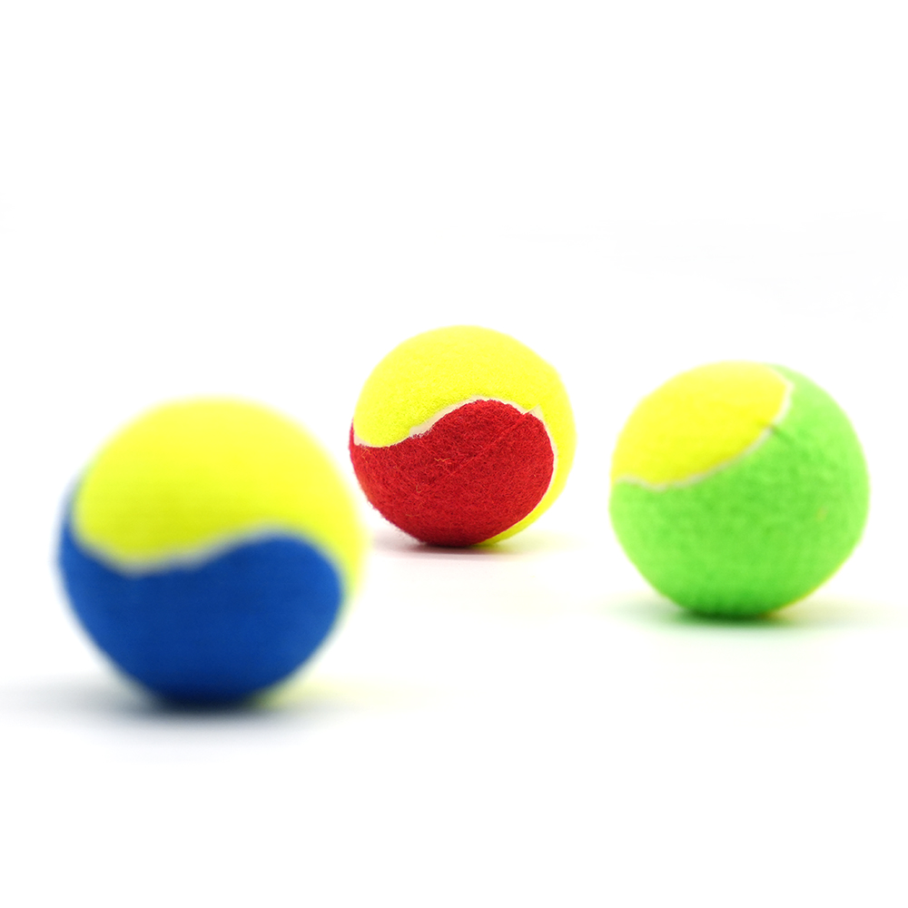 Colorful tennis balls