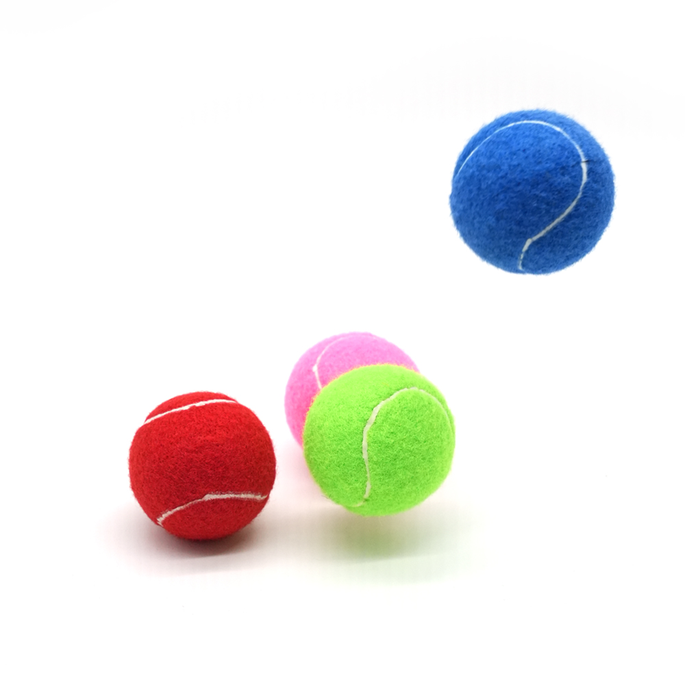 Colorful tennis balls